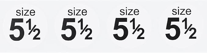Shoe Size 5 1/2 White Stickers - 3/4 Inch Round, 500 Semi-Gloss Adhesive Labels Per Roll for Retail, Footwear Inventory, and Organization - Made in The USA