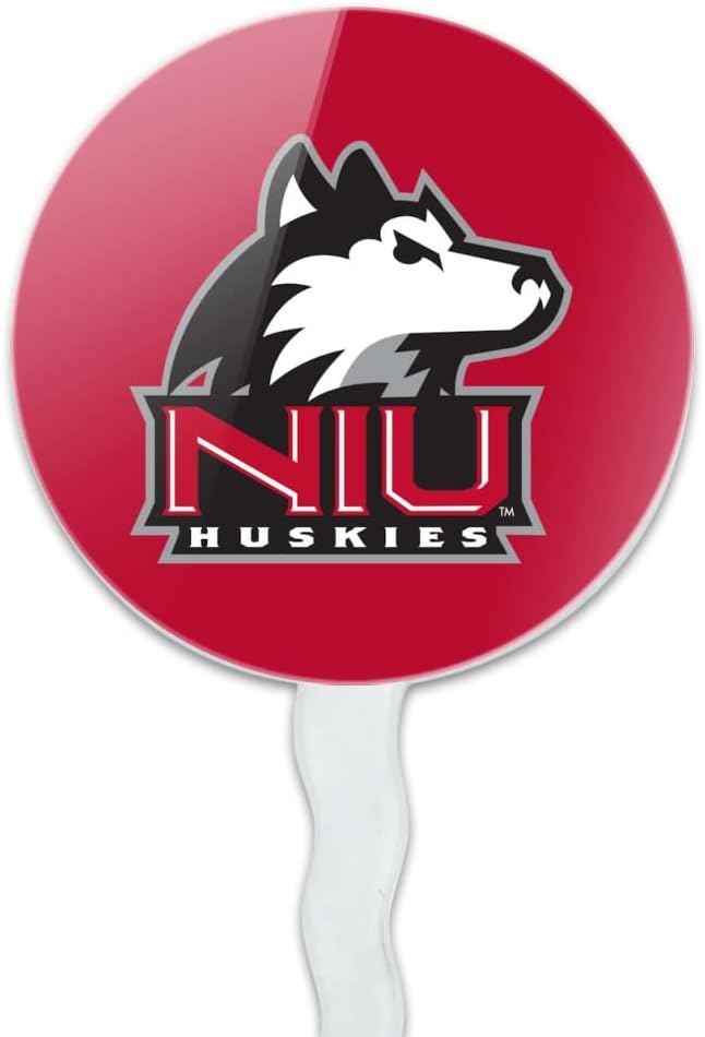 GRAPHICS & MORE Northern Illinois University Primary Logo Cupcake Picks Toppers Decoration Set of 6