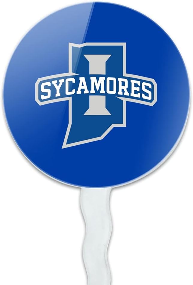 Indiana State University Primary Logo Cupcake Picks Toppers Decoration Set of 6