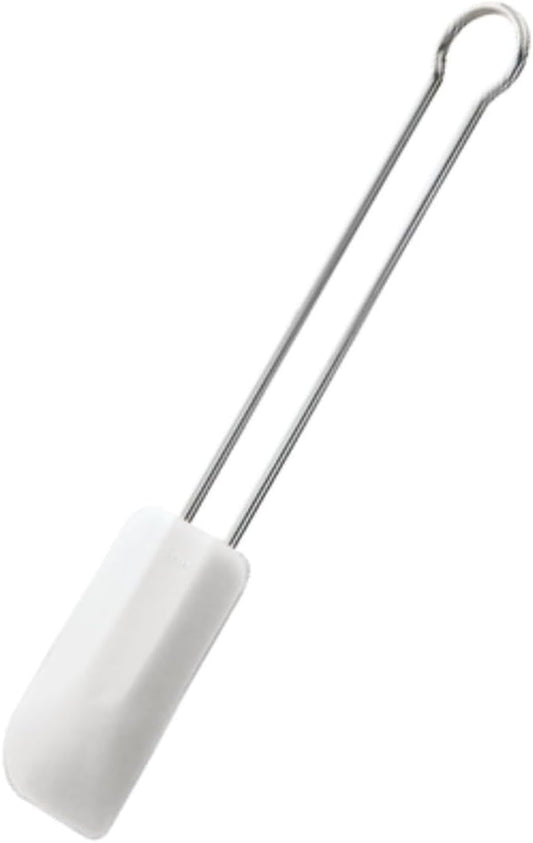 Rosle Stainless Steel & Silicone Flexible Spatula, 10-inch,White
