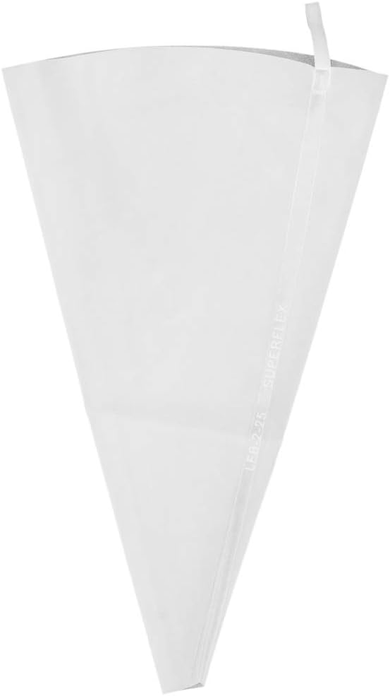 Restaurantware Pastry Tek 10.2 x 6.3 Inch Piping Bags 2 Reusable Icing Bags - Durable White Silicone Pastry Bags Anti Burst Decorate Cakes Cupcakes Macarons Or Cookies