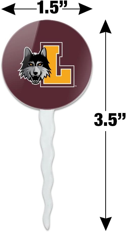 Loyola University Chicago Primary Logo Cupcake Picks Toppers Decoration Set of 6