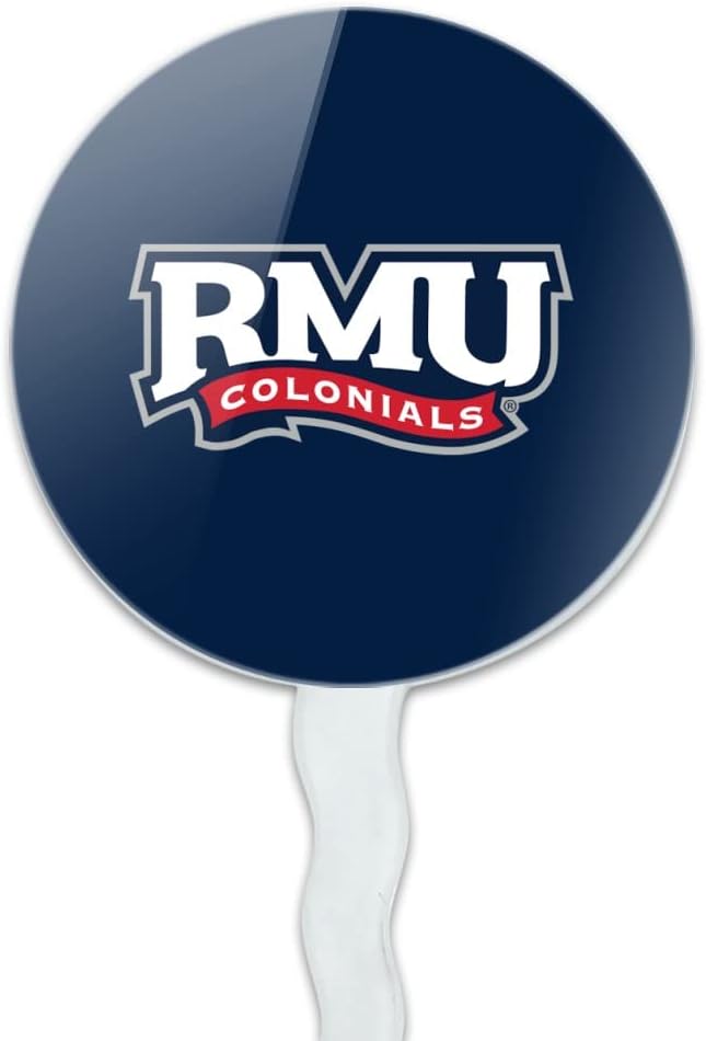Robert Morris University Primary Logo Cupcake Picks Toppers Decoration Set of 6