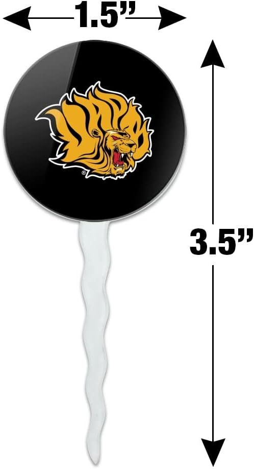 Arkansas at Pine Bluff Primary Logo Cupcake Picks Toppers Decoration Set of 6