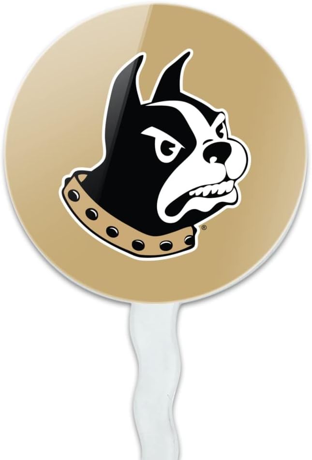 Wofford College Primary Logo Cupcake Picks Toppers Decoration Set of 6