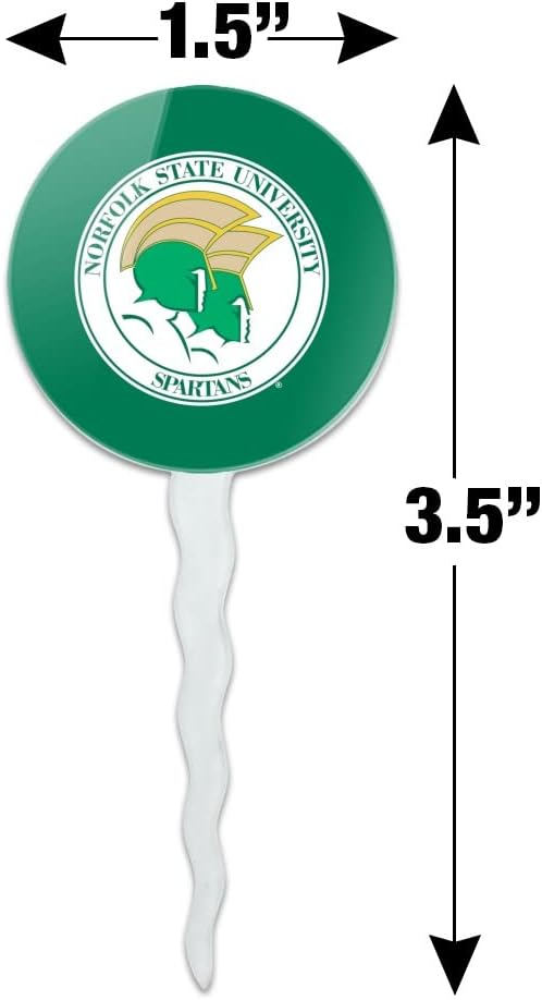 Norfolk State University Primary Logo Cupcake Picks Toppers Decoration Set of 6