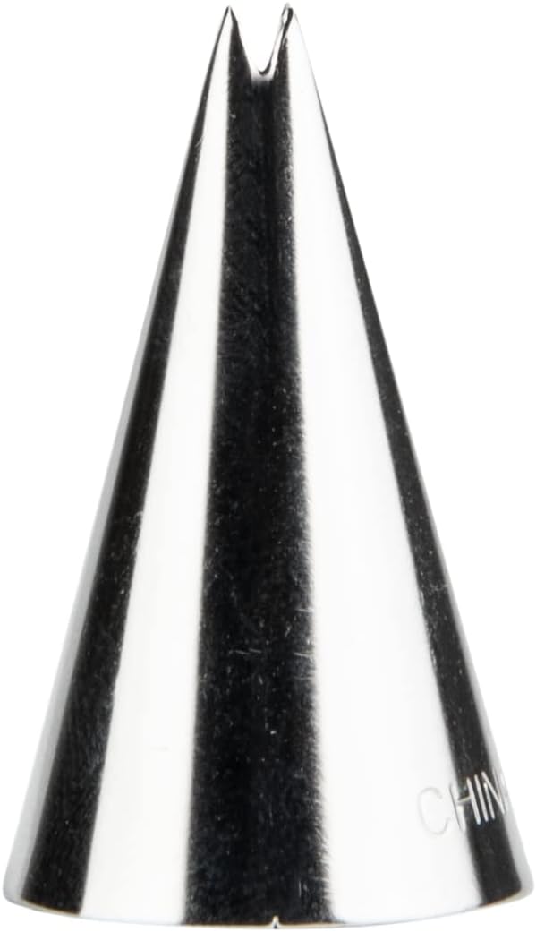 Restaurantware Pastry Tek Leaf Icing Tip 1 Reusable Piping Tip - #349 Dent-Resistant Stainless Steel Decorating Cake Tip Dishwasher-Safe Decorate Cupcakes Cakes or Cookies