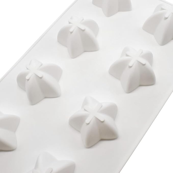 mostsom Star Shape Silicone Molds Silicon Carambola Baking Mould for Making Candy, Chocolate,Cake,Jelly (Star C_11.84X6.84X1.08 inch)