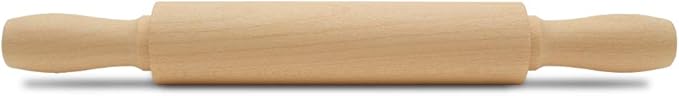 Wooden Mini Rolling Pin, 7 Inches Long, Pack of 50, Perfect for Fondant, Pasta, Baking in the Kitchen, Play-doh, Crafting and Imaginative Play, by Woodpeckers