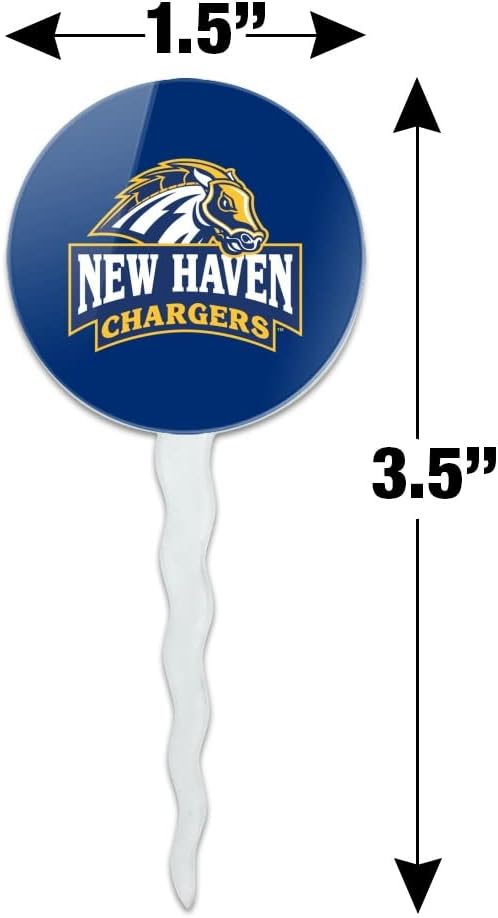 New Haven Primary Logo Cupcake Picks Toppers Decoration Set of 6