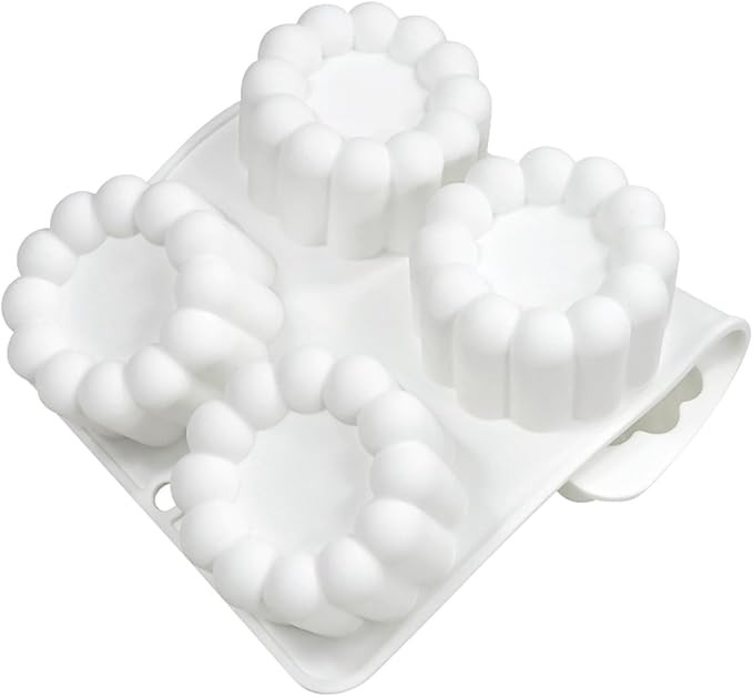 mostsom Silicone Flower Mousse Cake Mold Ice Cream Chocolate Mold Soap 3D Cupcake Bakeware Baking Dish Cake Pan Muffin Mould (A_ Flower)