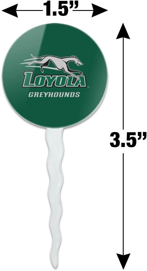 Loyola University Maryland Primary Logo Cupcake Picks Toppers Decoration Set of 6