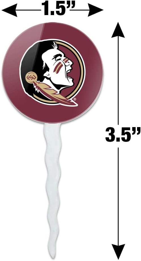 Florida State University Logo Cupcake Picks Toppers Decoration Set of 6