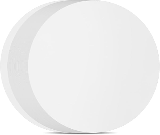 BYKITCHEN 6 Inch Parchment Paper Rounds, Set of 220, Burger Patty Paper/Hamburger Press Paper, Non Stick Small Pre-cut Round Parchment Paper for Cake Pan, Springform Pan, Smash Burger Press and More