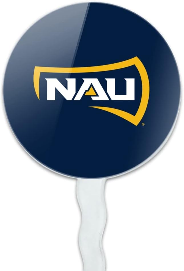 Northern Arizona University Primary Logo Cupcake Picks Toppers Decoration Set of 6