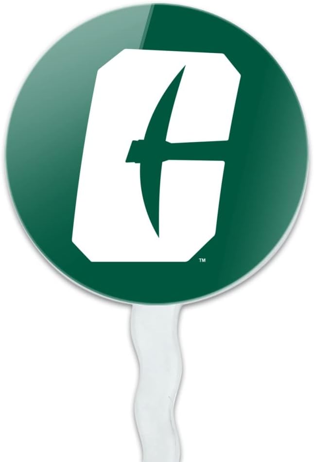 UNC Charlotte Primary Logo Cupcake Picks Toppers Decoration Set of 6