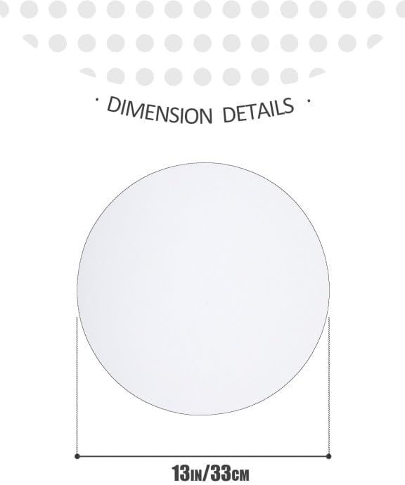 qiqee 13 Inch White Cake Boards Round 40-Packs Circles Rounds Base Food-Grade Cardboard Cake Plate（Thinner But Stronger）