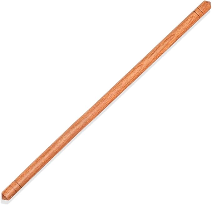 Beech Wood Turkish Oklava Rolling Pin – Non-Stick Oil-Infused Smooth Surface for Dough, Cookies, Pastry, Pizza & Bread – Traditional 18.7 Inch (48 cm) Kitchen Roller for Home & Professional Bakers
