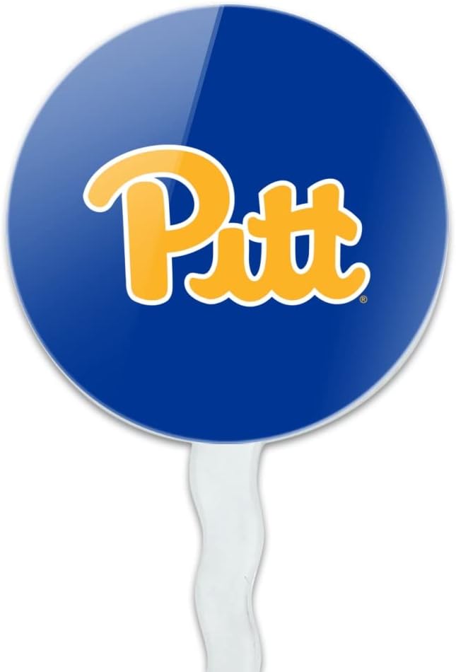 University of Pittsburgh Primary Logo Cupcake Picks Toppers Decoration Set of 6