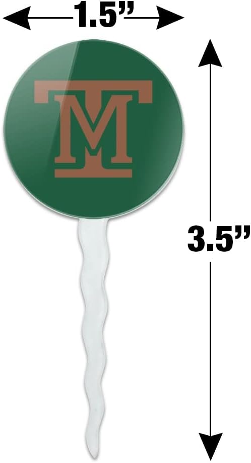 GRAPHICS & MORE Montana Tech of The University of Montana Primary Logo Cupcake Picks Toppers Decoration Set of 6