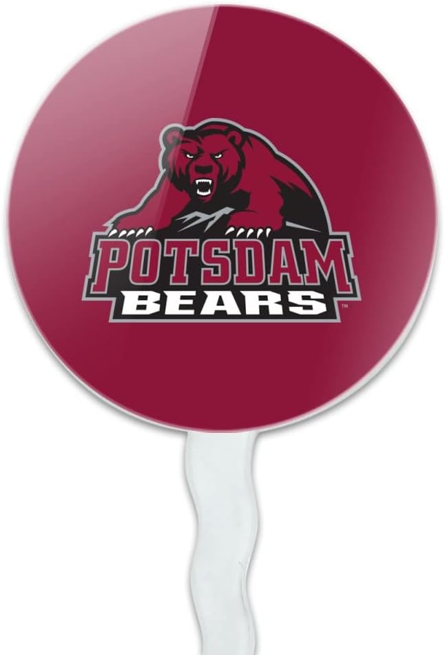 State University of New York at Potsdam Primary Logo Cupcake Picks Toppers Decoration Set of 6