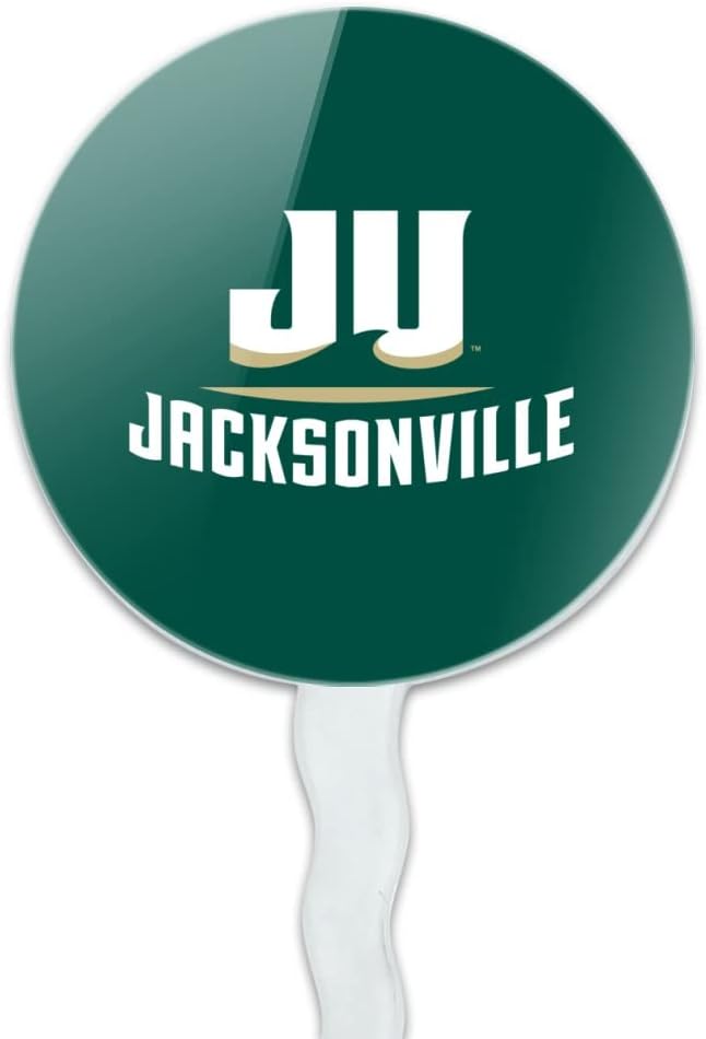 Jacksonville University Primary Logo Cupcake Picks Toppers Decoration Set of 6
