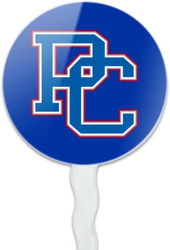 Presbyterian College Primary Logo Cupcake Picks Toppers Decoration Set of 6