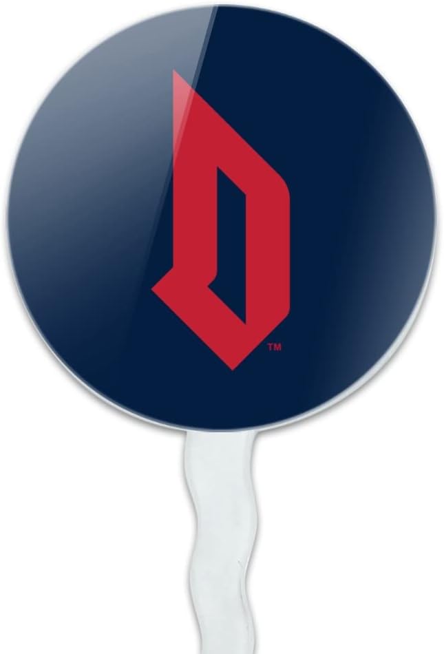 Duquesne University Primary Logo Cupcake Picks Toppers Decoration Set of 6
