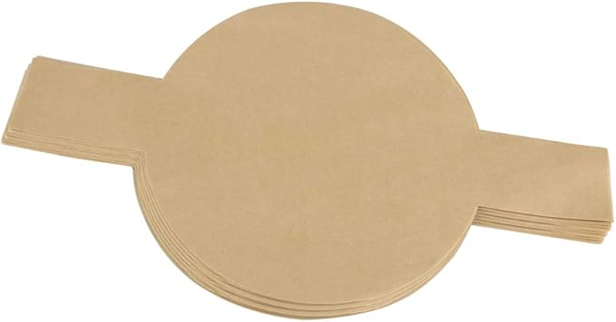 100 PCS Precut Circle Cake Pan Liners Rounds, 9 Inch Non Stick Parchment Paper Sheets for Baking Cakes,Dutch Oven, Air Fryer with Easy Lift Tabs (Brown)