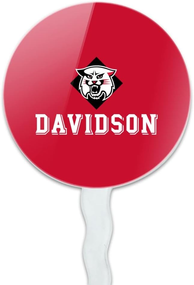 Davidson College Primary Logo Cupcake Picks Toppers Decoration Set of 6