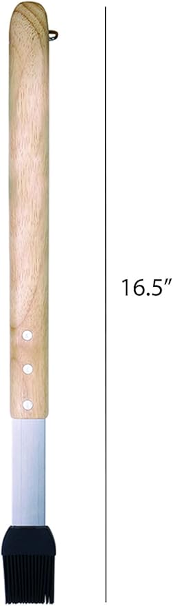 Jim Beam JB0140 Wooden Handle Silicone Head Basting Brush