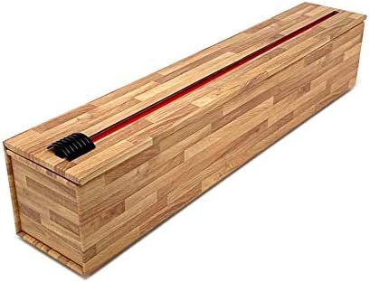 ChicWrap Butcher Block Parchment Paper Dispenser - Includes 15"x 164' (205 Sq.Ft) Roll Unbleached Baking, Cooking & Culinary Paper - Reusable Dispenser w/Slide Cutter - Kosher Certified