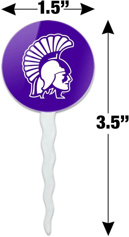 Winona State University Primary Logo Cupcake Picks Toppers Decoration Set of 6