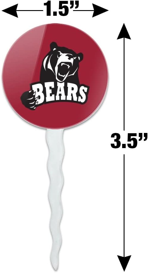Lenoir-Rhyne University Primary Logo Cupcake Picks Toppers Decoration Set of 6