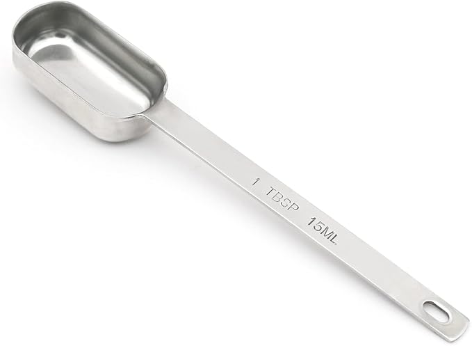 1PCS 1tbsp (3tsp, 15ml, 1/2oz) Single Measuring Spoon, Stainless Steel Long Handle Individual Teaspoons Only