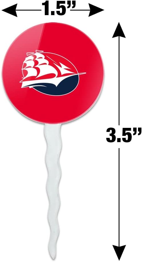 Shippensburg University Primary Logo Cupcake Picks Toppers Decoration Set of 6