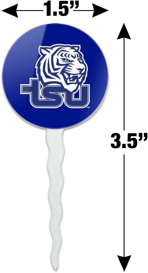 Tennessee State University Primary Logo Cupcake Picks Toppers Decoration Set of 6