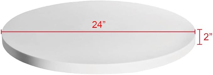 Fotoconic White Electric Motorized Rotating Turntable Display Stand, 24 Inch / 60cm Diameter, 180 Lb Centric Loading for Shop Display