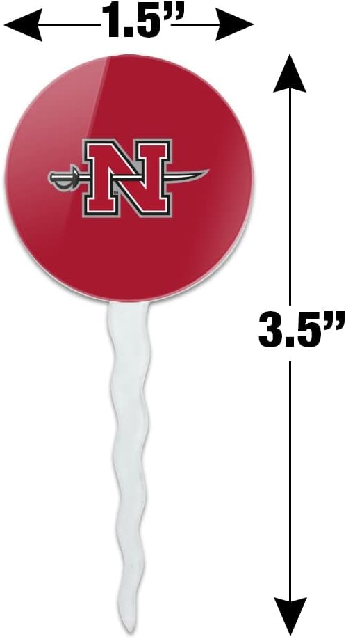 Nicholls State University Primary Logo Cupcake Picks Toppers Decoration Set of 6