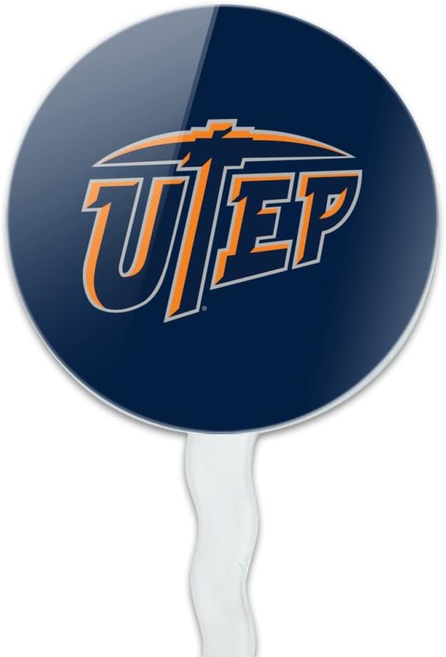 University of Texas at El Paso Primary Logo Cupcake Picks Toppers Decoration Set of 6