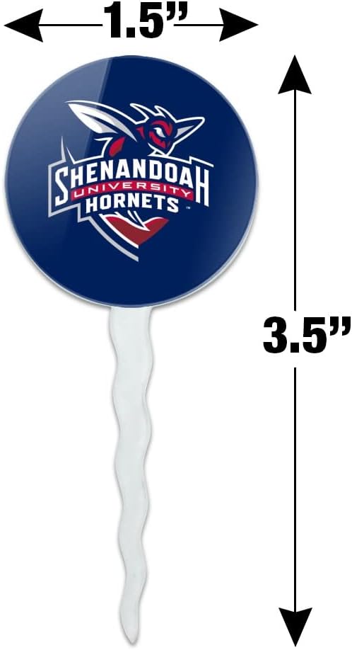 Shenandoah University Primary Logo Cupcake Picks Toppers Decoration Set of 6