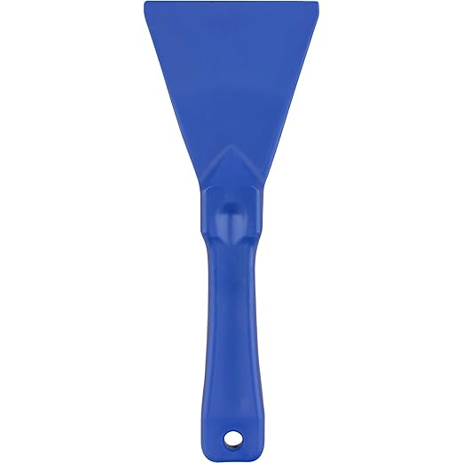SPARTA Polypropylene Scraper Tool Food Safe Scraper for Removing Caked-On Residue in Commercial Kitchens, Plastic, 7.82 x 3 Inches, Blue
