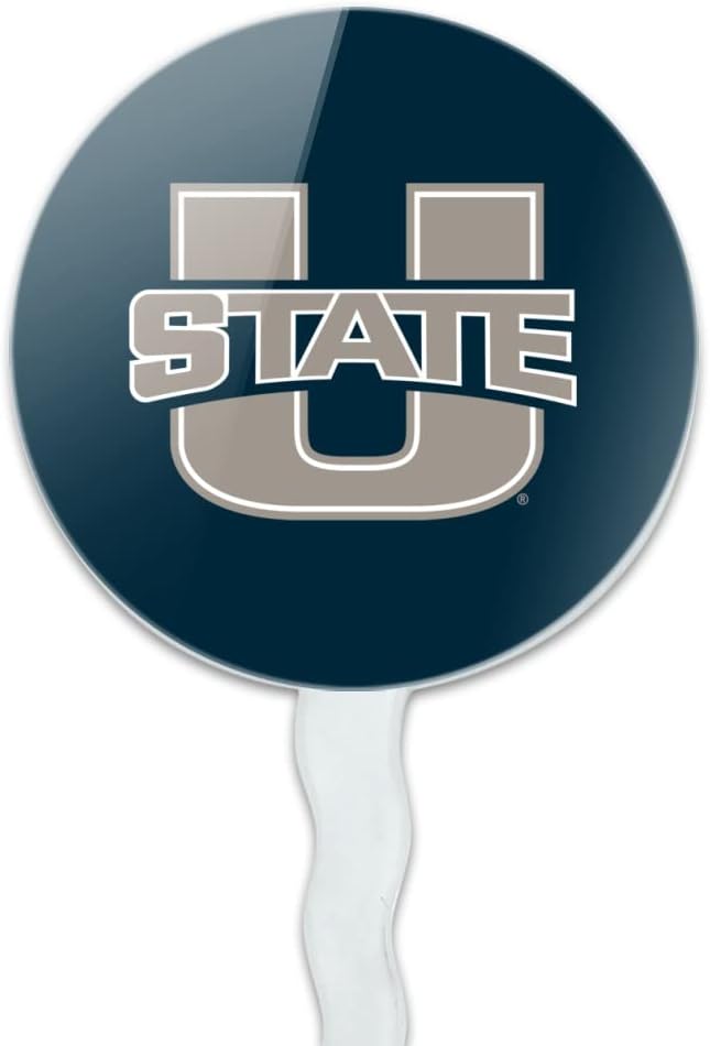 Utah State University Primary Logo Cupcake Picks Toppers Decoration Set of 6