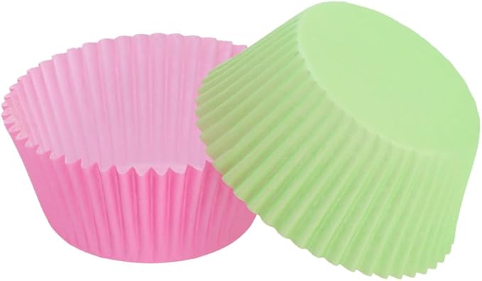 PRETYZOOM 100pcs Cupcake Liners Cupcake Wrapper Jumbo Muffin Cases Baking Cups Wraps Christmas New Year Birthday Party Supply 2.7 Inch