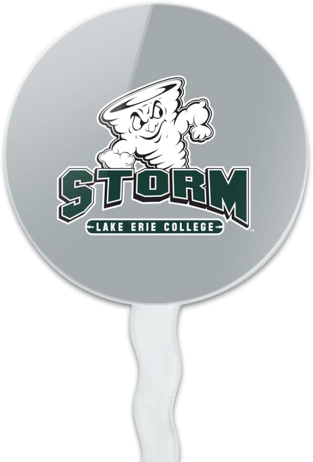 Lake Erie College Primary Logo Cupcake Picks Toppers Decoration Set of 6
