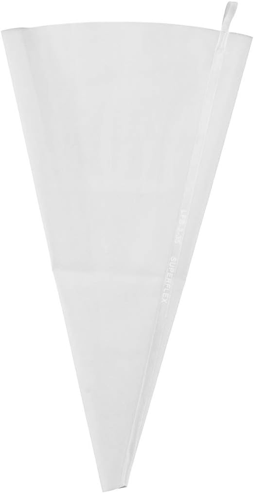 Restaurantware Pastry Tek 14 x 7.3 Inch Piping Bags 2 Reusable Icing Bags - Durable White Silicone Pastry Bags Anti Burst Decorate Cakes Cupcakes Macarons Or Cookies