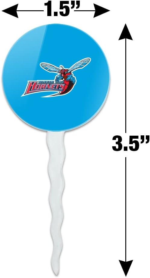 GRAPHICS & MORE Delaware State University Primary Logo Cupcake Picks Toppers Decoration Set of 6