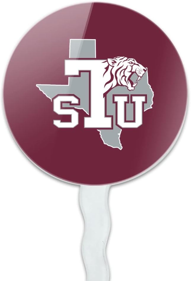 Texas Southern University Primary Logo Cupcake Picks Toppers Decoration Set of 6