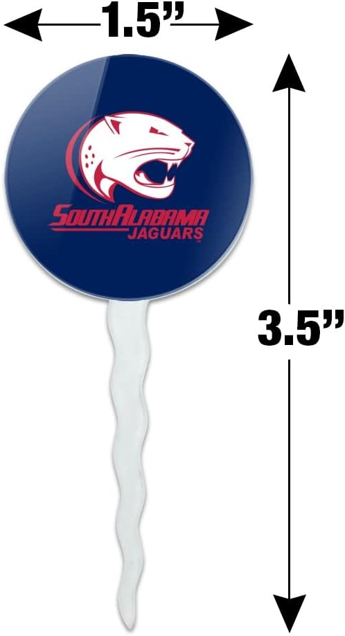 Univeristy of South Alabama Primary Cupcake Picks Toppers Decoration Set of 6