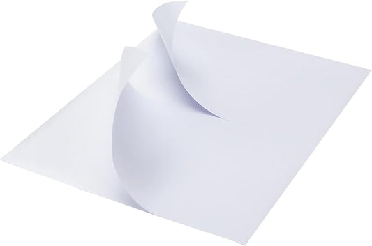 MFLABEL Half Sheet Shipping Labels - 500 Self Adhesive Sticker Sheets for Laser & Inkjet Printers, Waterproof & Smudge-Free, with 12 Free Fragile Labels for Packaging, Shipping and Crafting